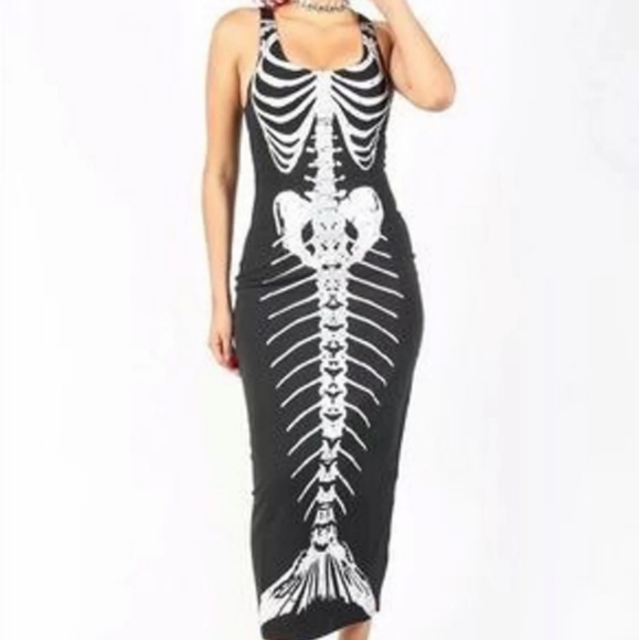 NWT! Iron Fist Bone Deep Iridescent Sleeveless Maxi Dress - Picture 6 of 9